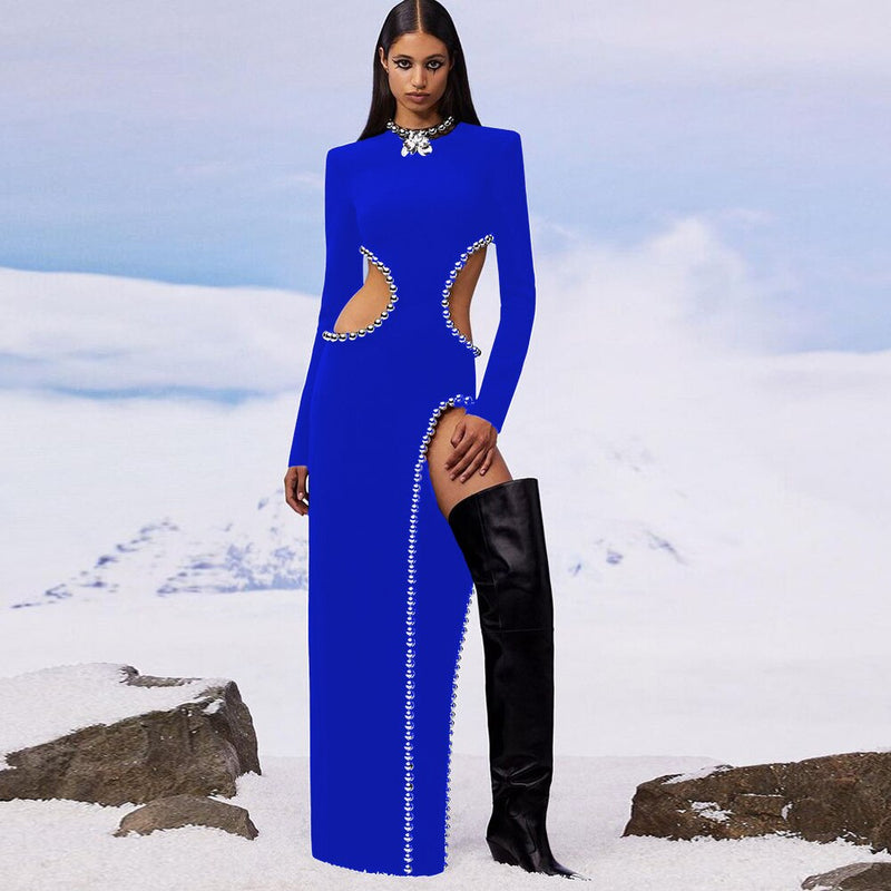 Diamond O Neck Cutout Dress - ShopEbonyMonique