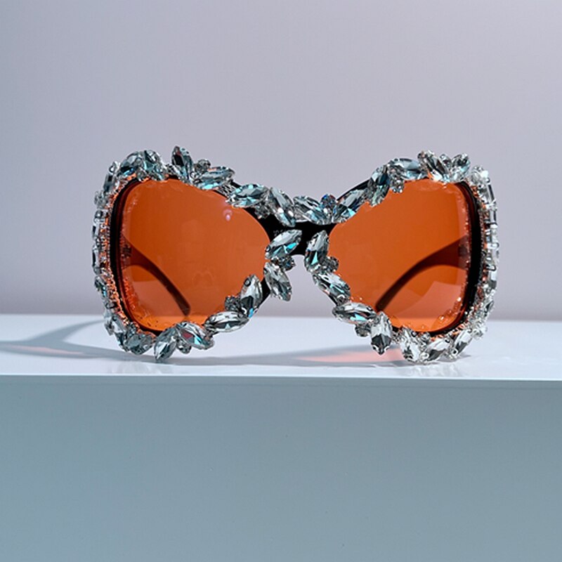 Diamond Y2k Oversized Punk Sunglasses - ShopEbonyMonique