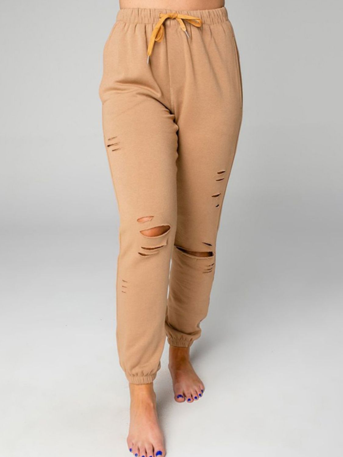 Distressed  Joggers Set - ShopEbonyMonique