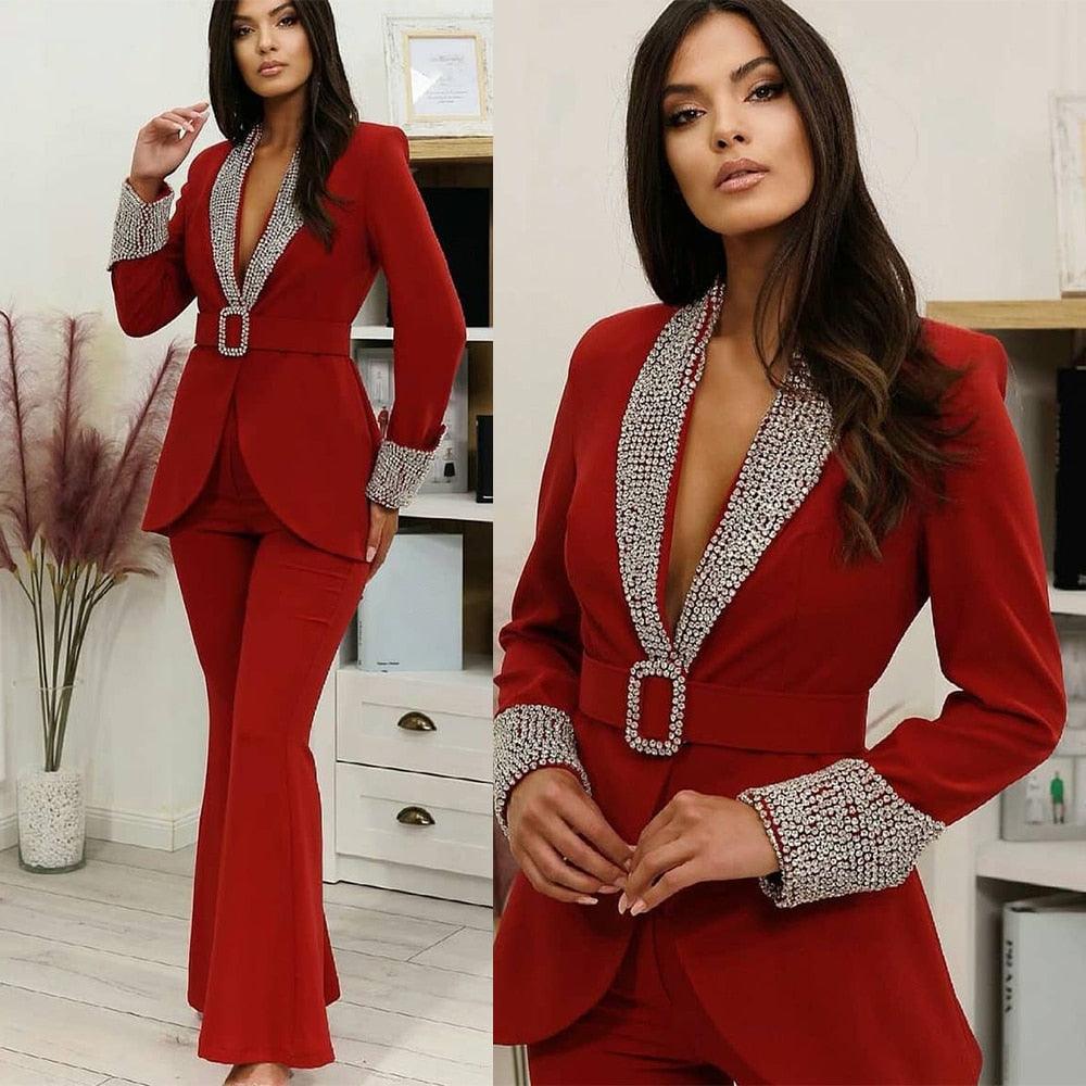 EM Diamonds Pant Suit - ShopEbonyMonique