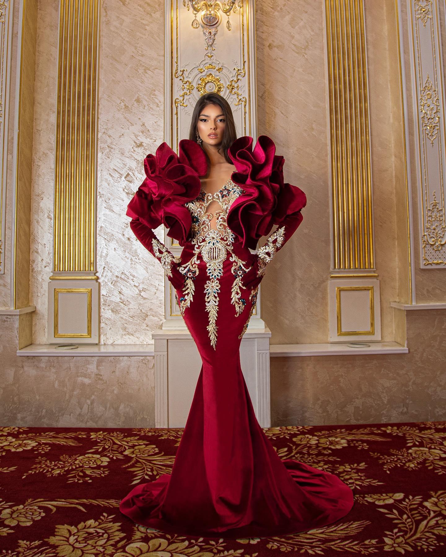 EM Elegant Velvet  Mermaid Evening Dress - ShopEbonyMonique