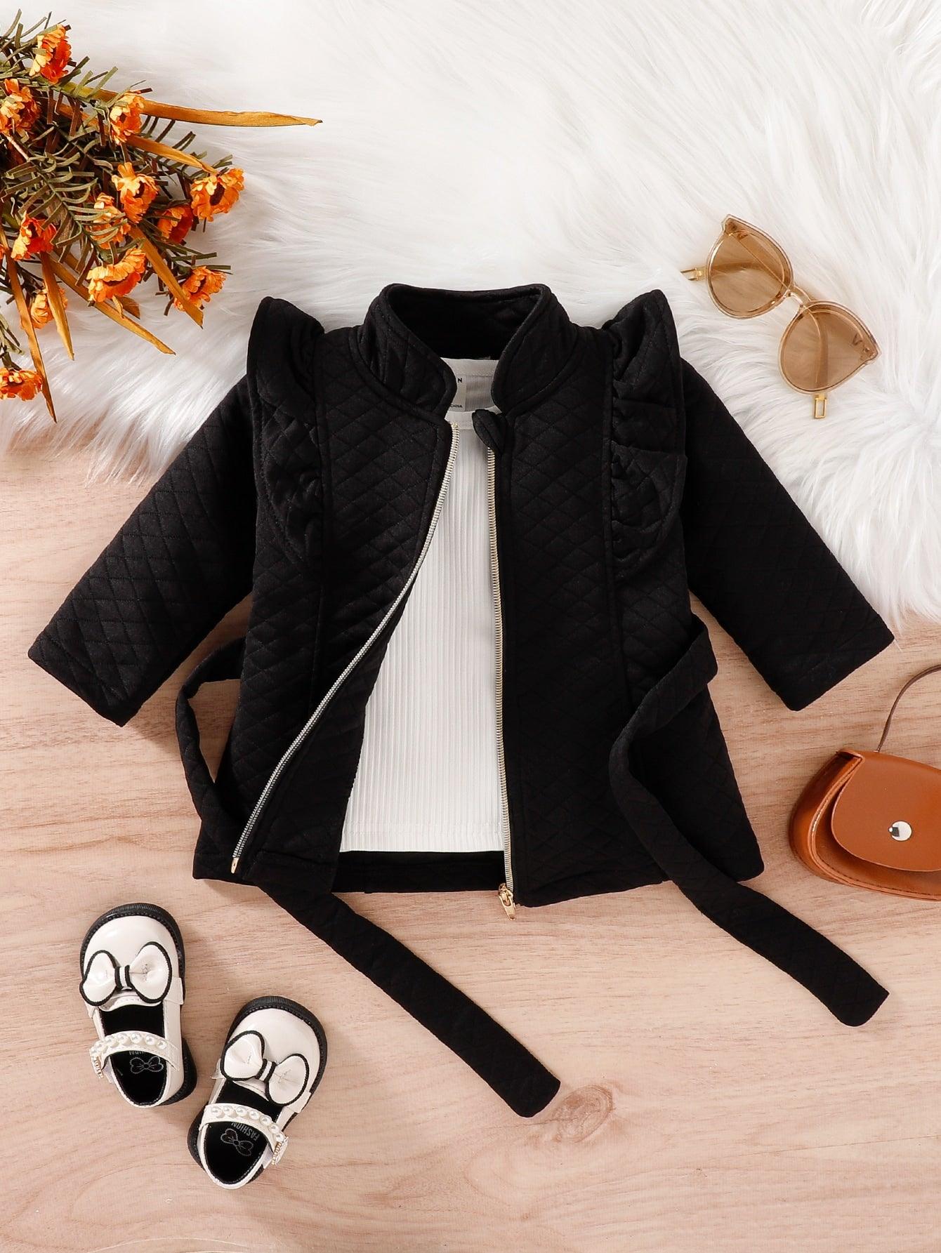 EM Kids Belted Coat - ShopEbonyMonique