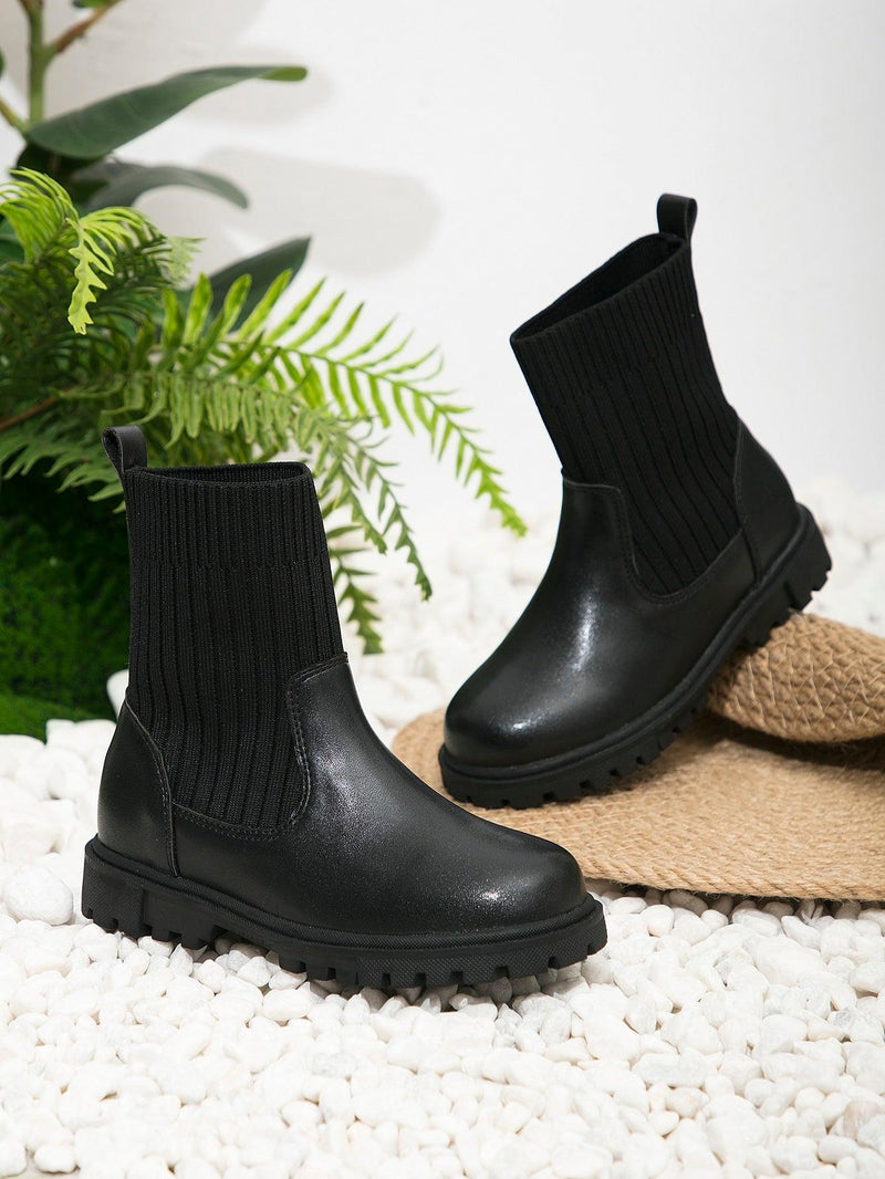 EM Kids Slip-On Sock Boots - ShopEbonyMonique