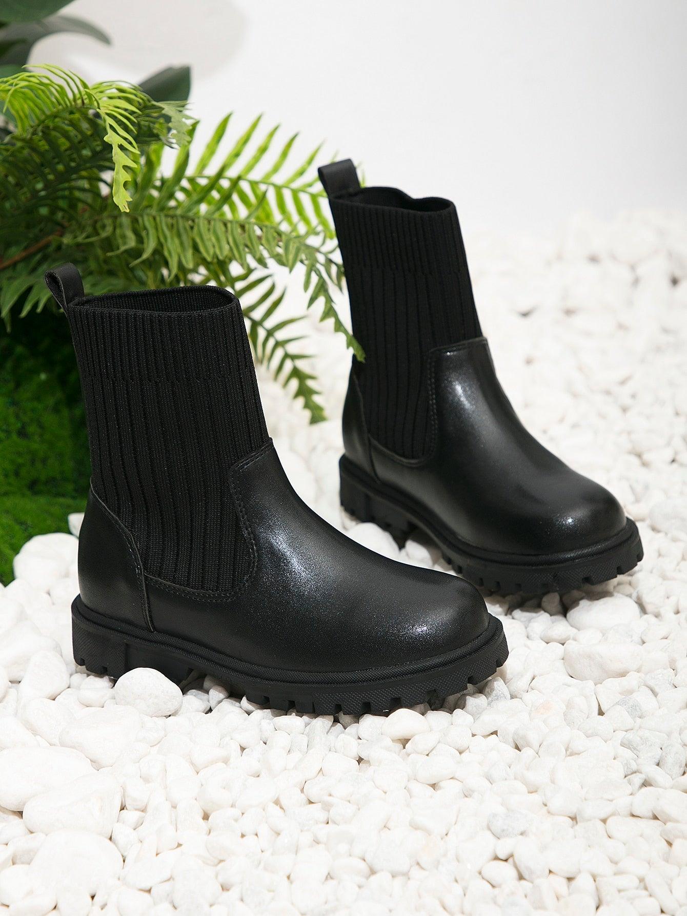 EM Kids Slip-On Sock Boots - ShopEbonyMonique