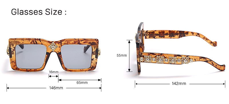 EM Luxury Rhinestone Unisex Sunglasses - ShopEbonyMonique