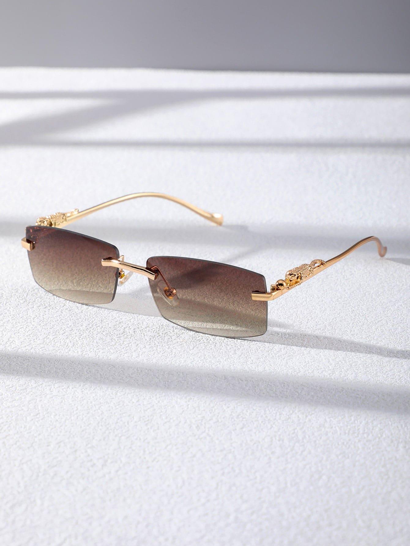 EM Men Square Rimless Fashion Glasses - ShopEbonyMonique