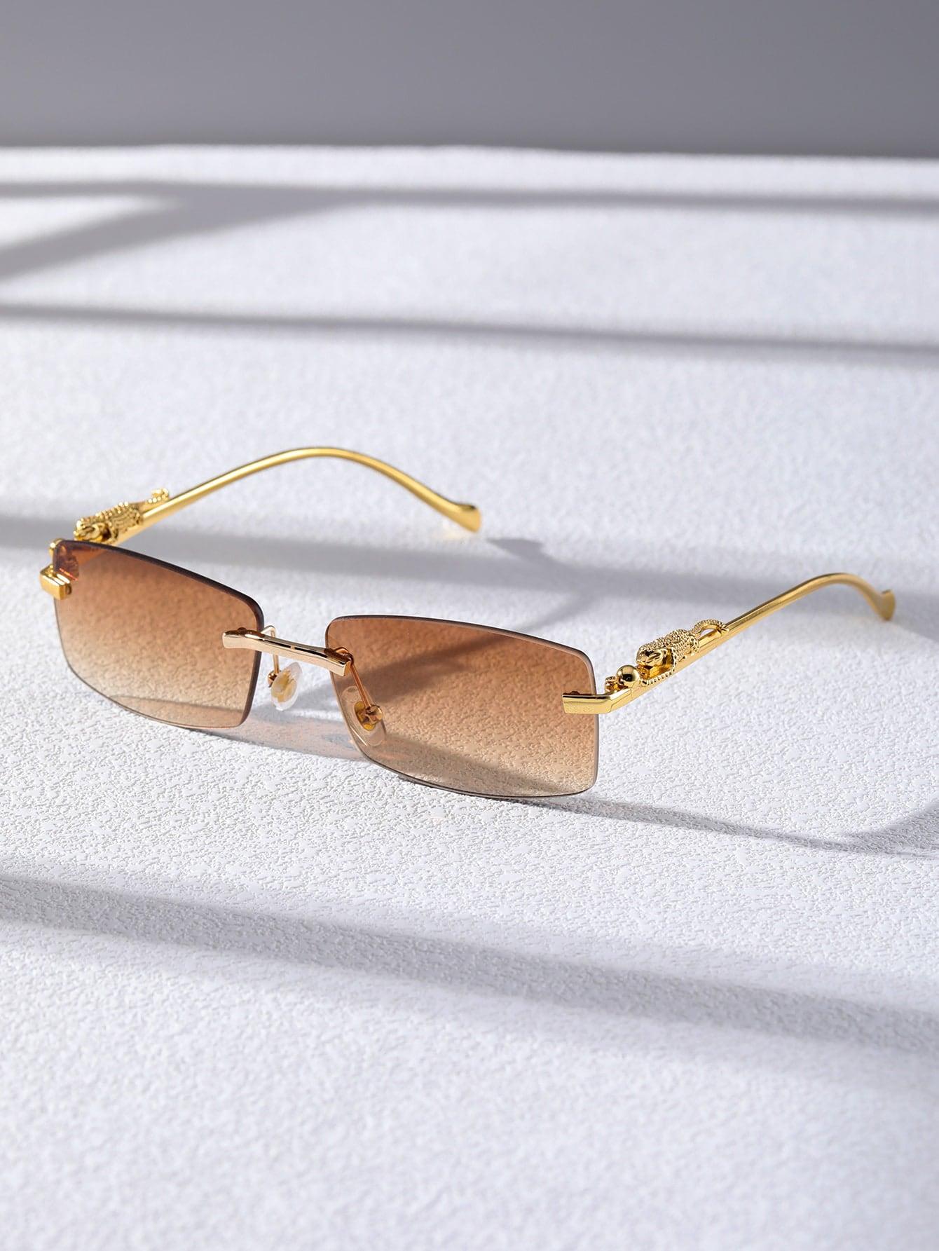 EM Men Square Rimless Fashion Glasses - ShopEbonyMonique