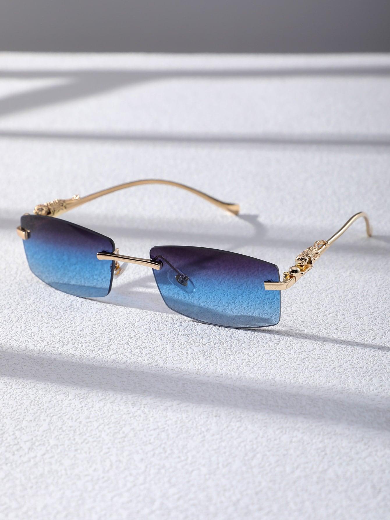 EM Men Square Rimless Fashion Glasses - ShopEbonyMonique