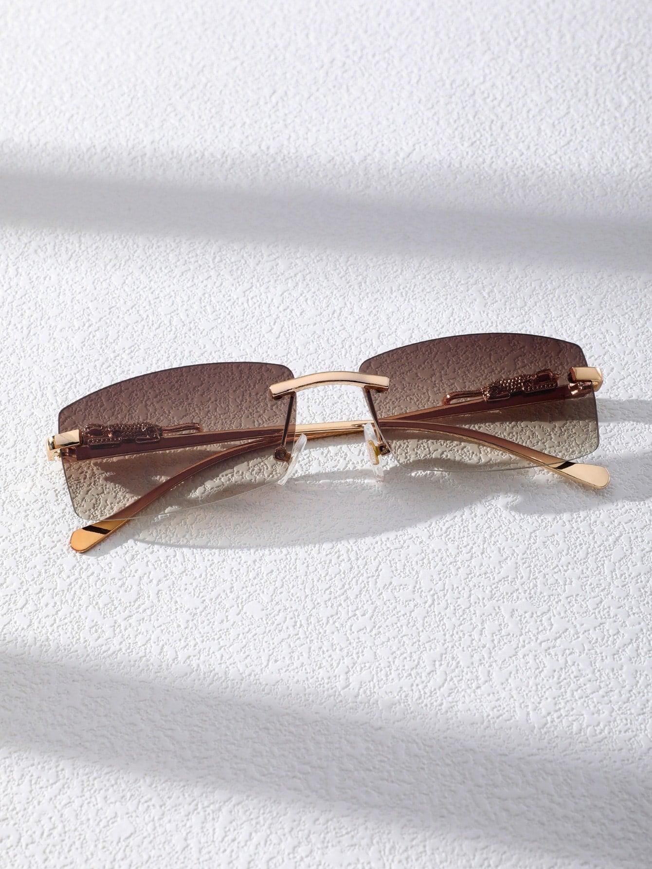 EM Men Square Rimless Fashion Glasses - ShopEbonyMonique