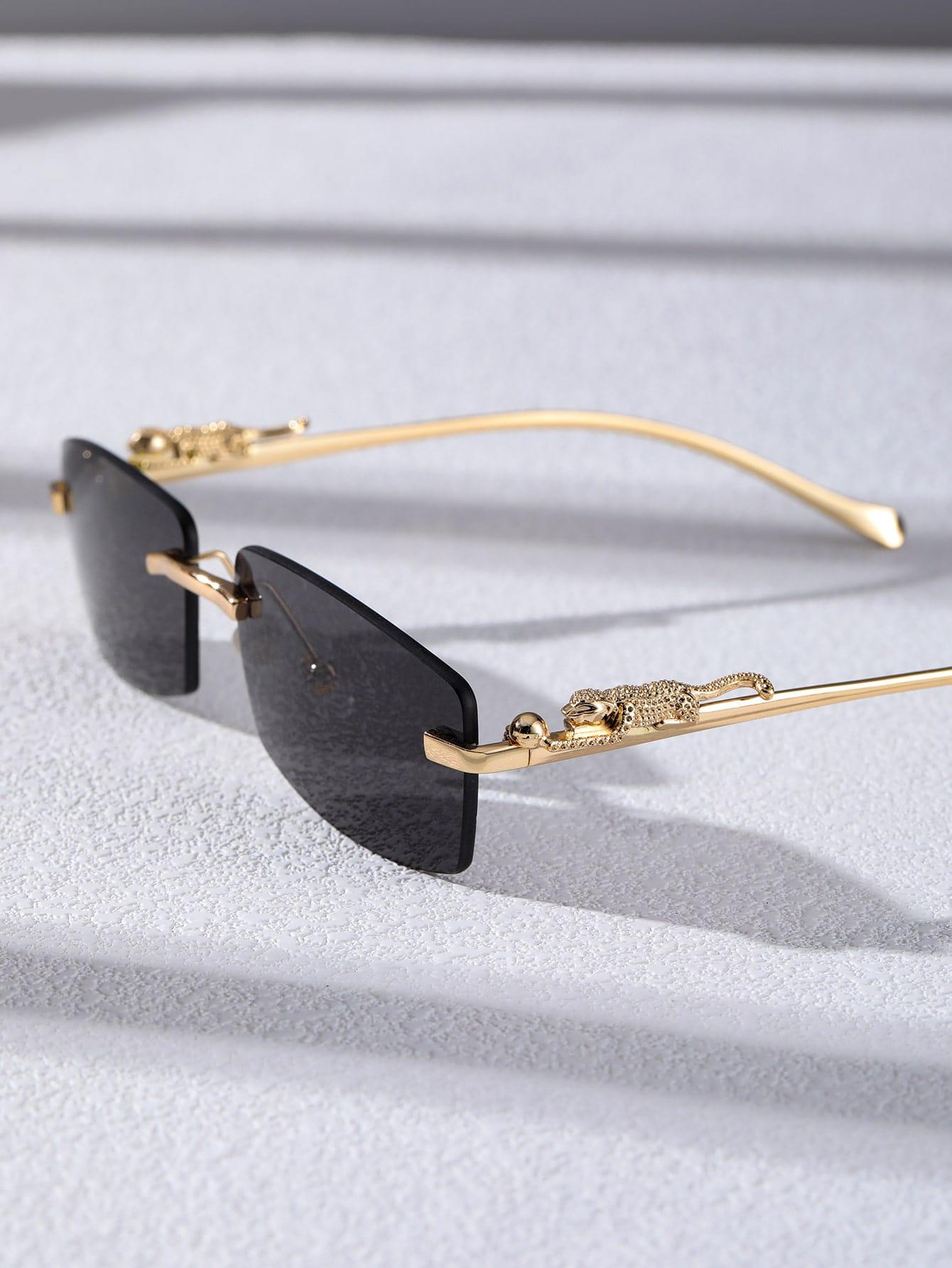 EM Men Square Rimless Fashion Glasses - ShopEbonyMonique