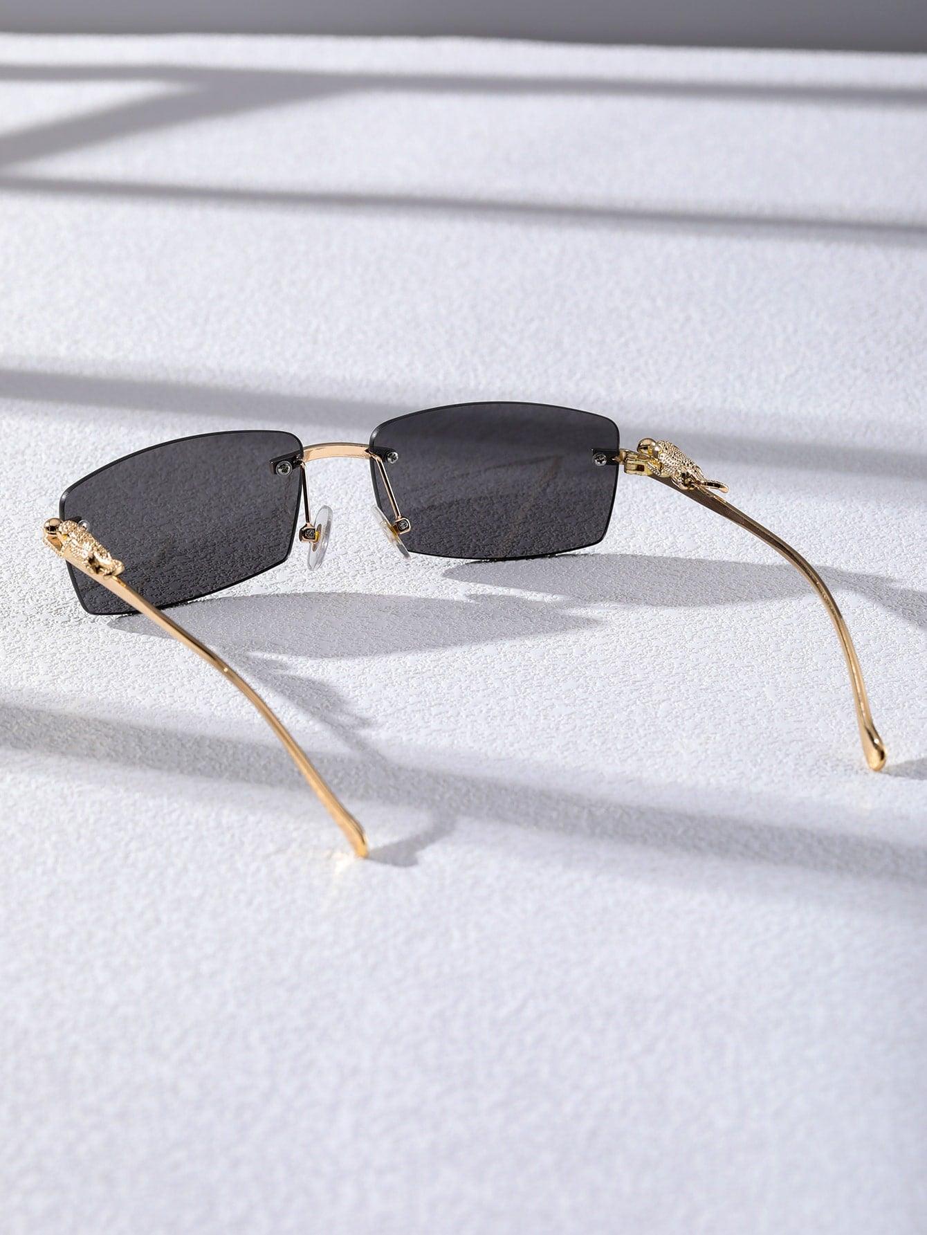 EM Men Square Rimless Fashion Glasses - ShopEbonyMonique