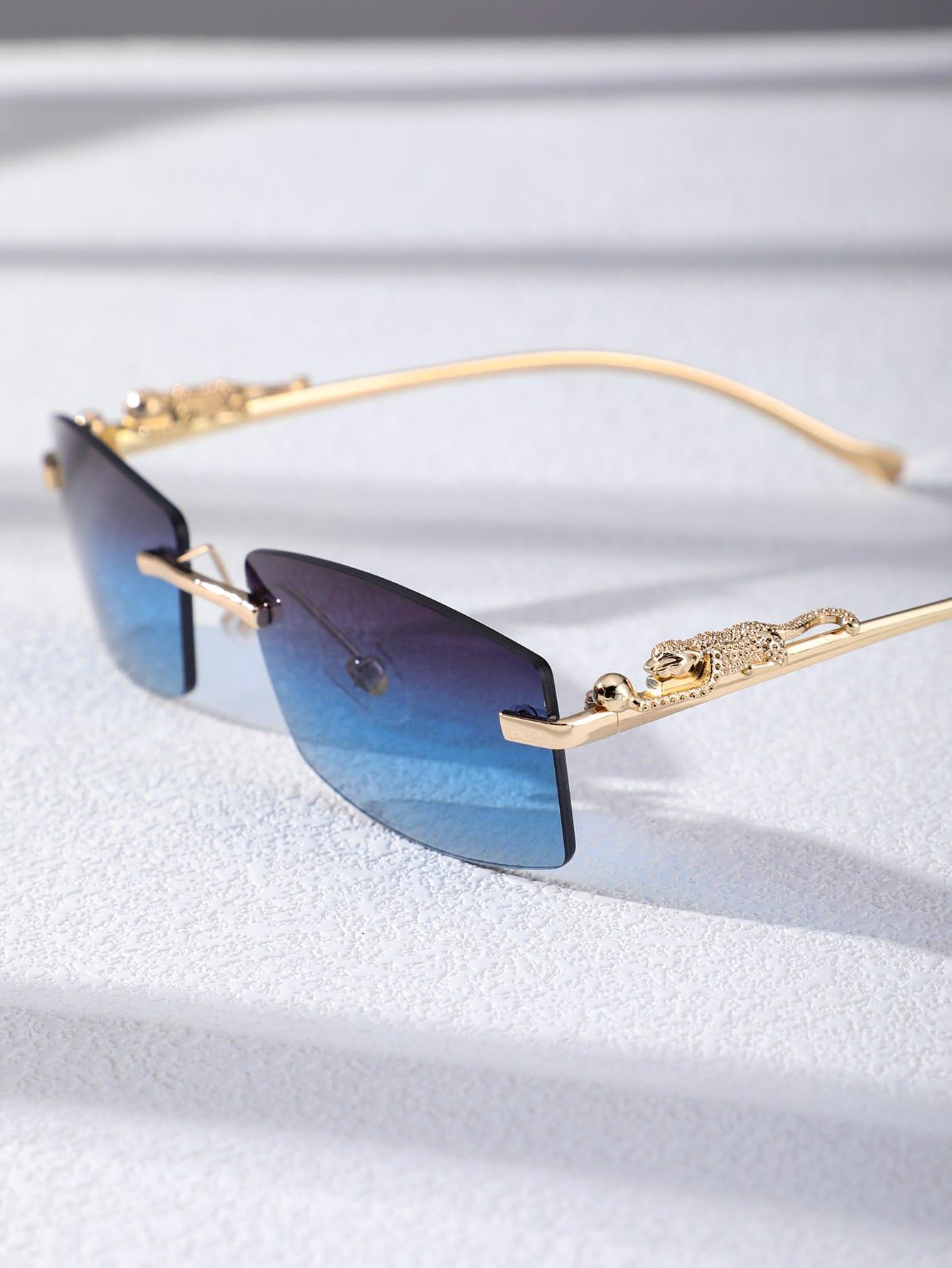 EM Men Square Rimless Fashion Glasses - ShopEbonyMonique