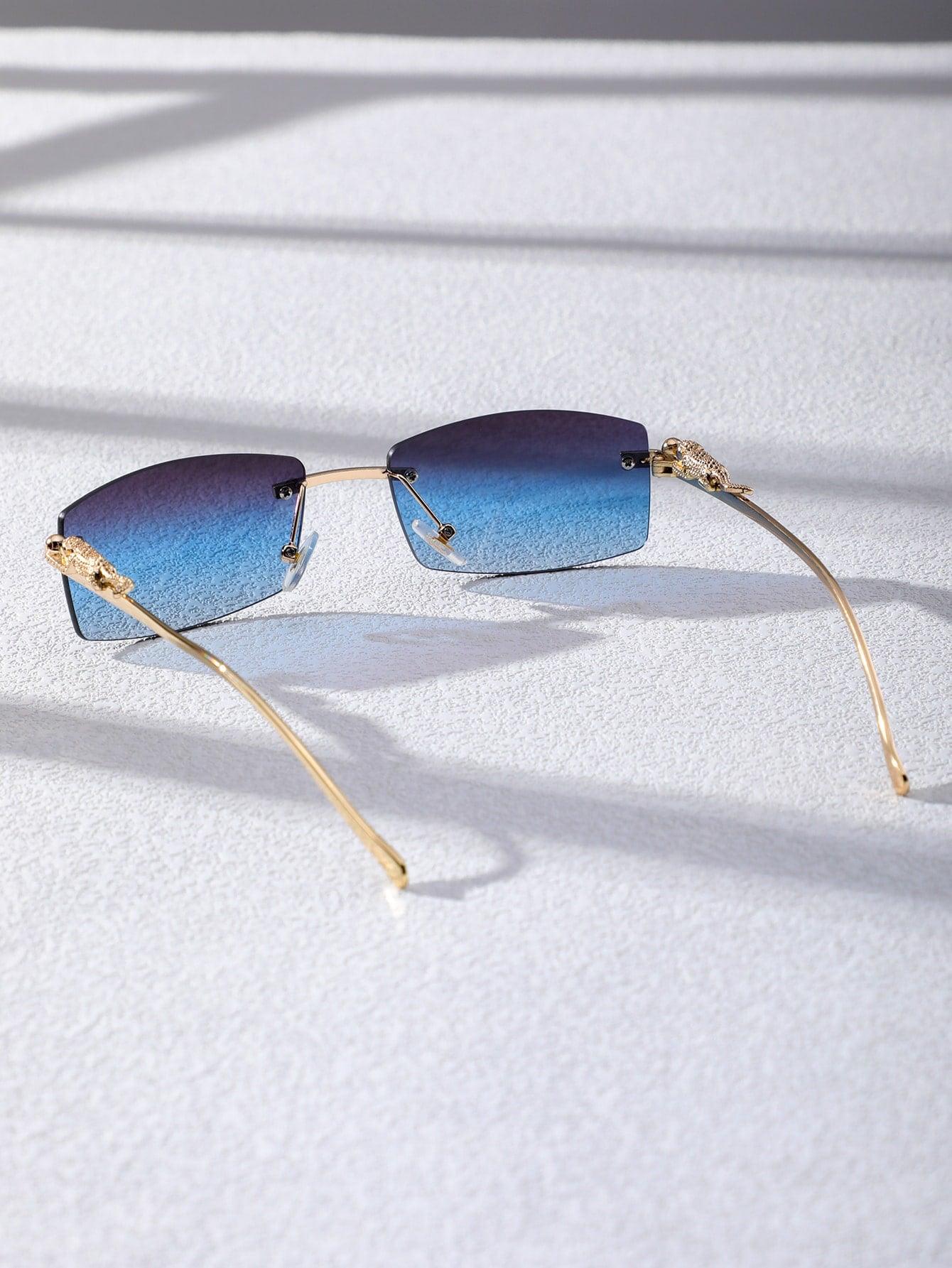 EM Men Square Rimless Fashion Glasses - ShopEbonyMonique