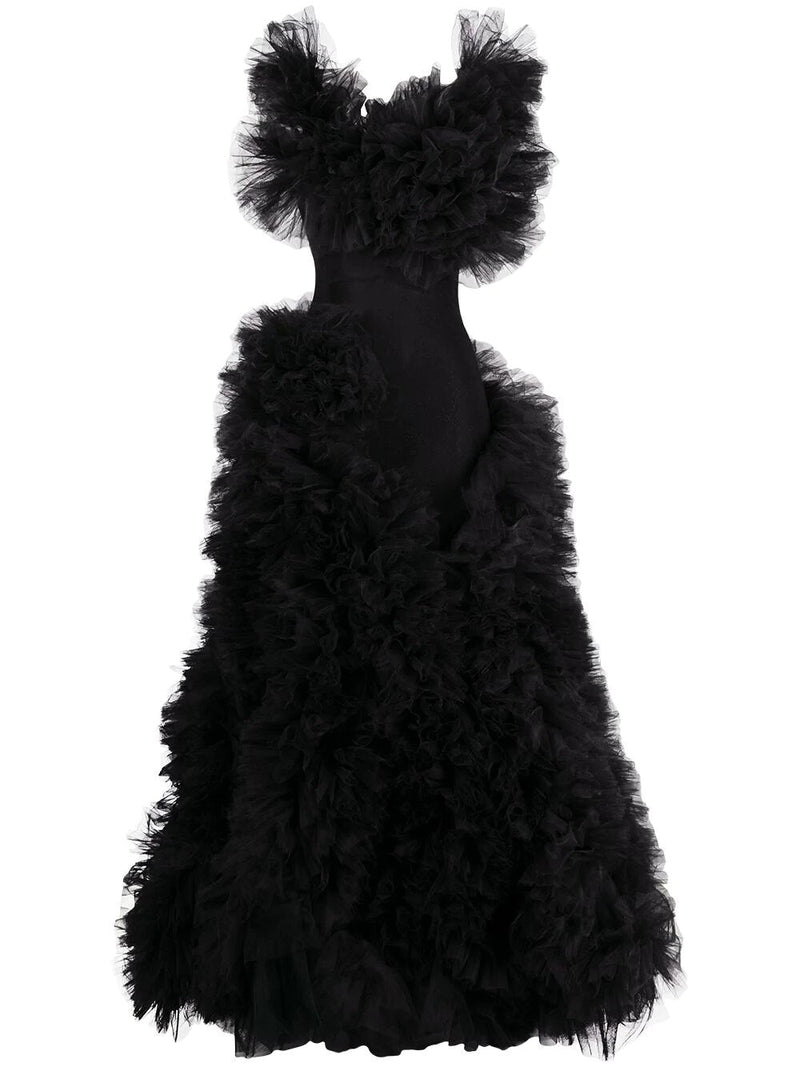 EM Ruffle Strap Tulle Dress - ShopEbonyMonique