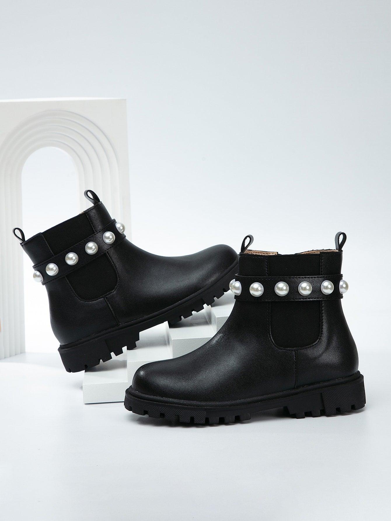 EM Side Zipper  Kids Boots - ShopEbonyMonique