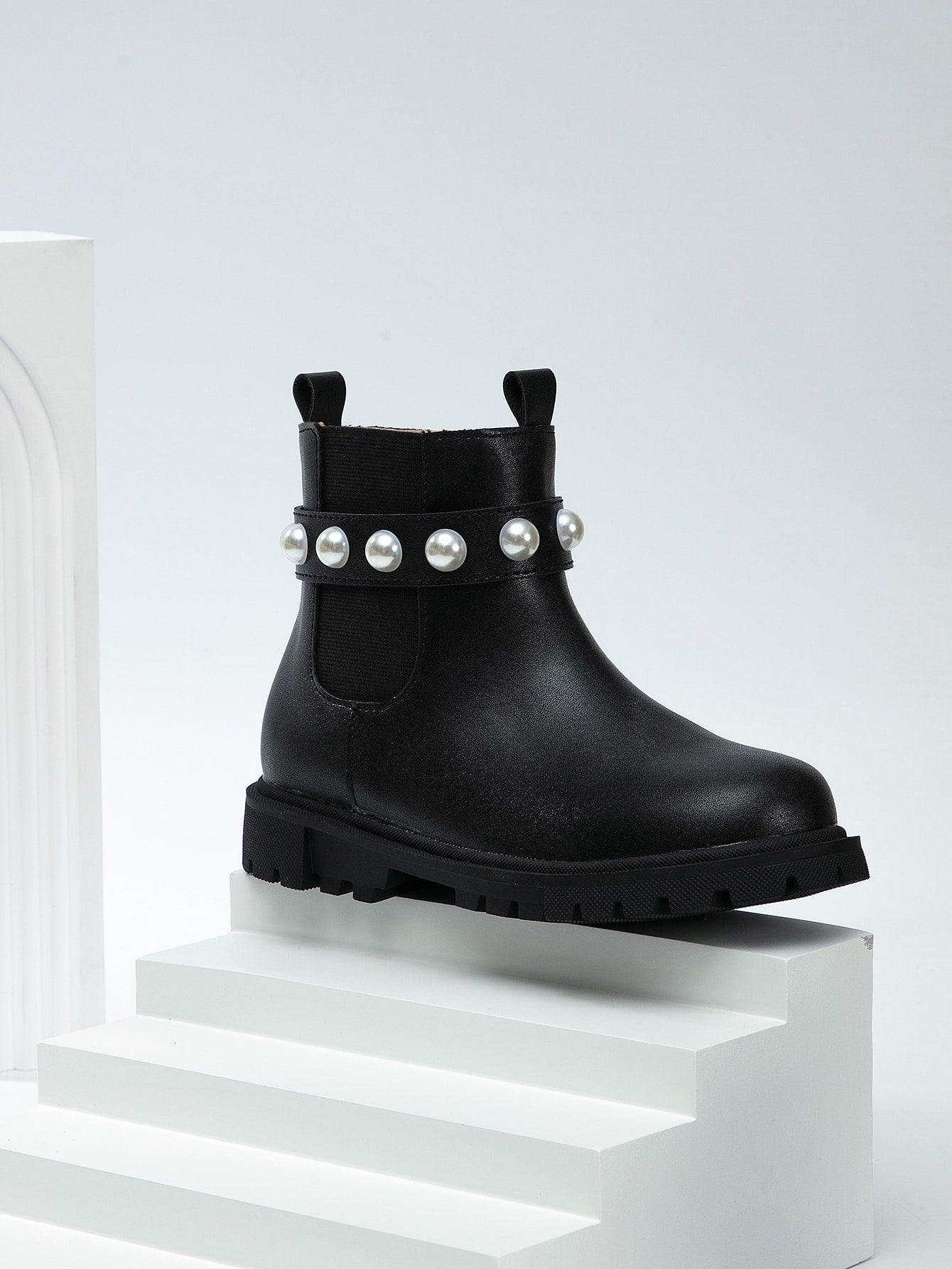 EM Side Zipper  Kids Boots - ShopEbonyMonique