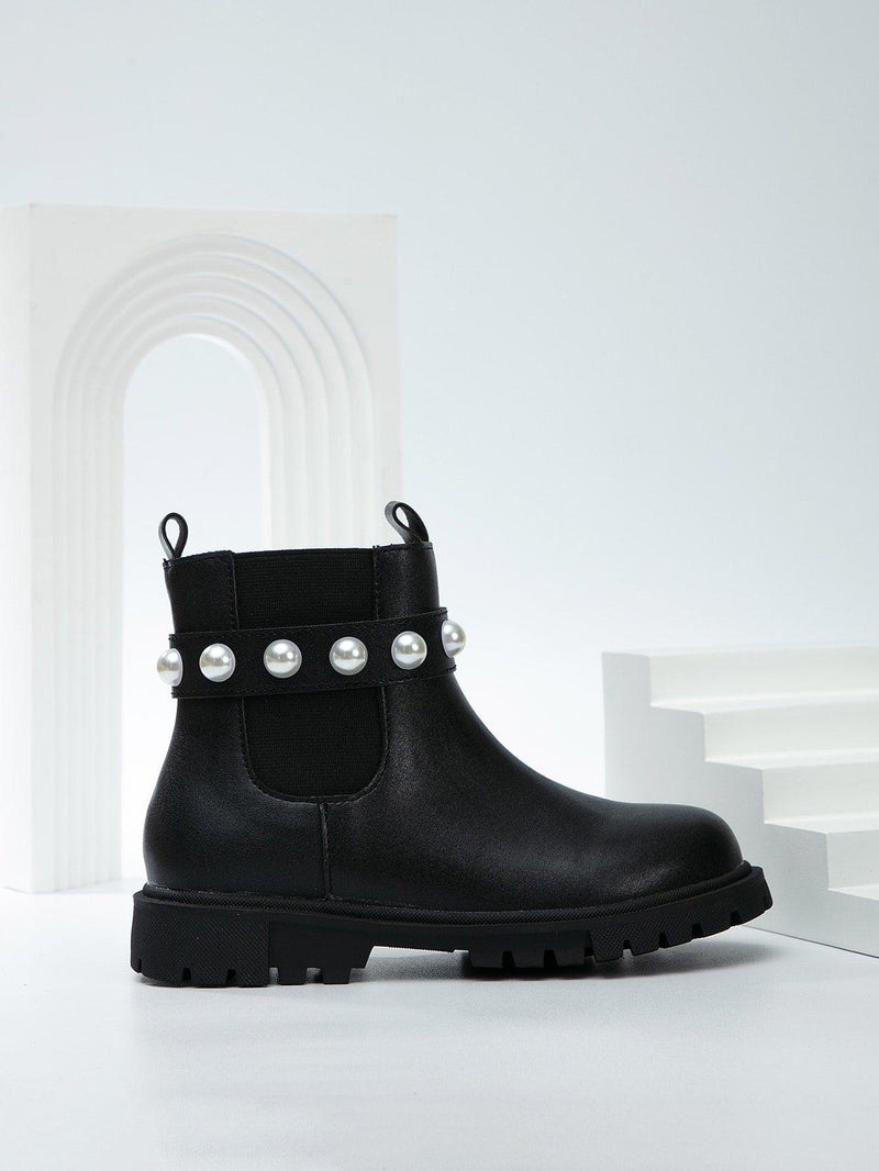 EM Side Zipper  Kids Boots - ShopEbonyMonique