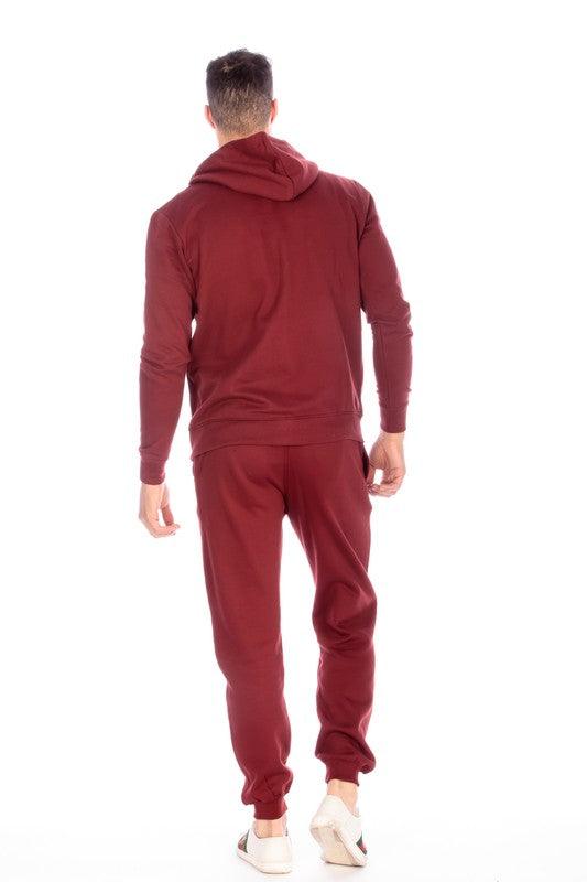 EM  Burgundy Sweatpants - ShopEbonyMonique