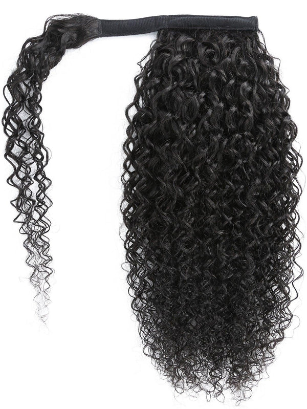 EM  Curly Wrap Around Ponytail Human Hair Extension - ShopEbonyMonique