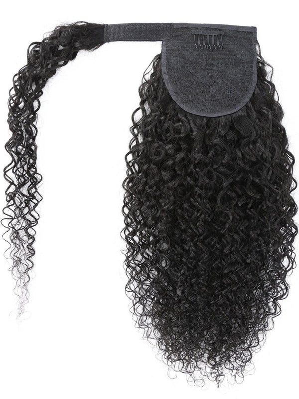 EM  Curly Wrap Around Ponytail Human Hair Extension - ShopEbonyMonique
