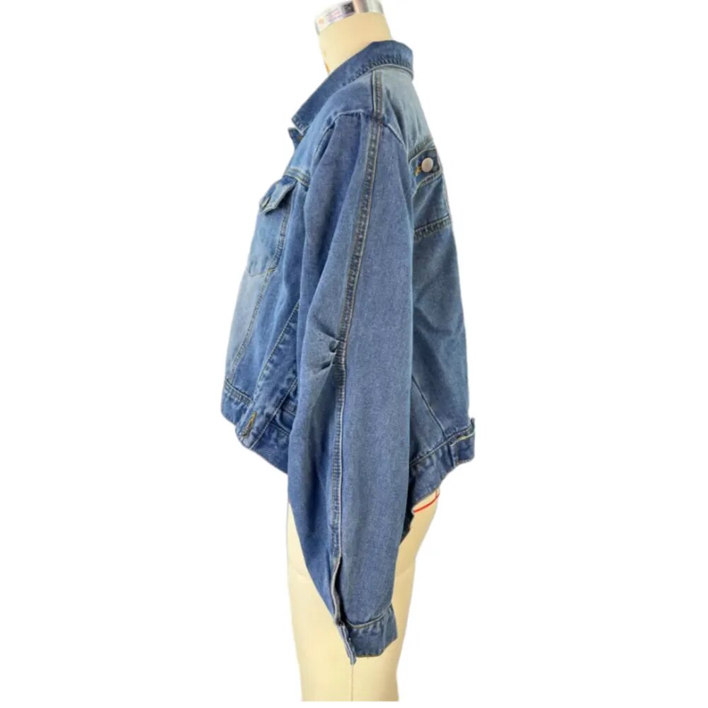 EbonyMonique Blue Vintage Denim Jacket - ShopEbonyMonique