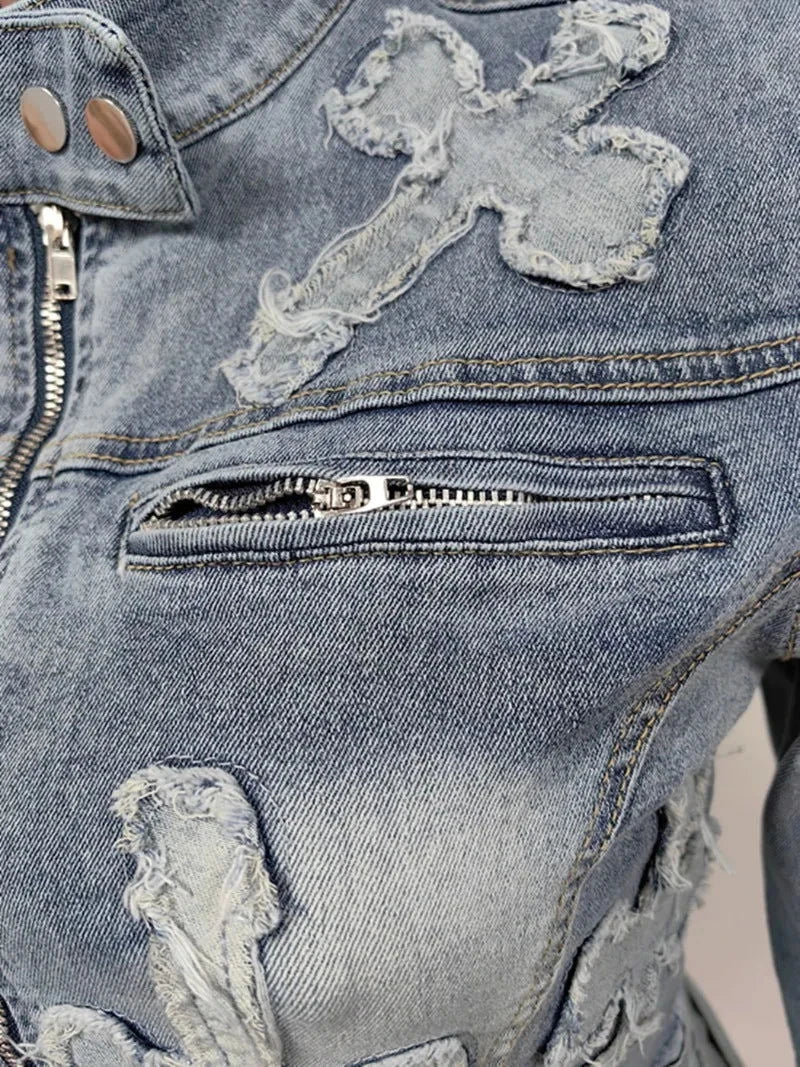 Embroidery Tassel Jeans Two Piece Set - ShopEbonyMonique