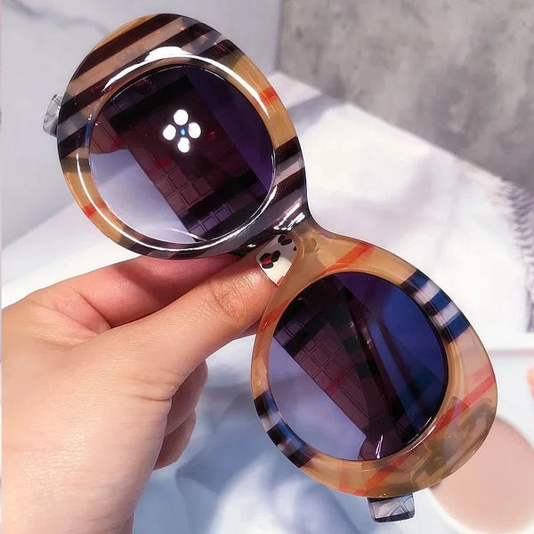 Fashion Colorful Stripes Sunglasses - ShopEbonyMonique