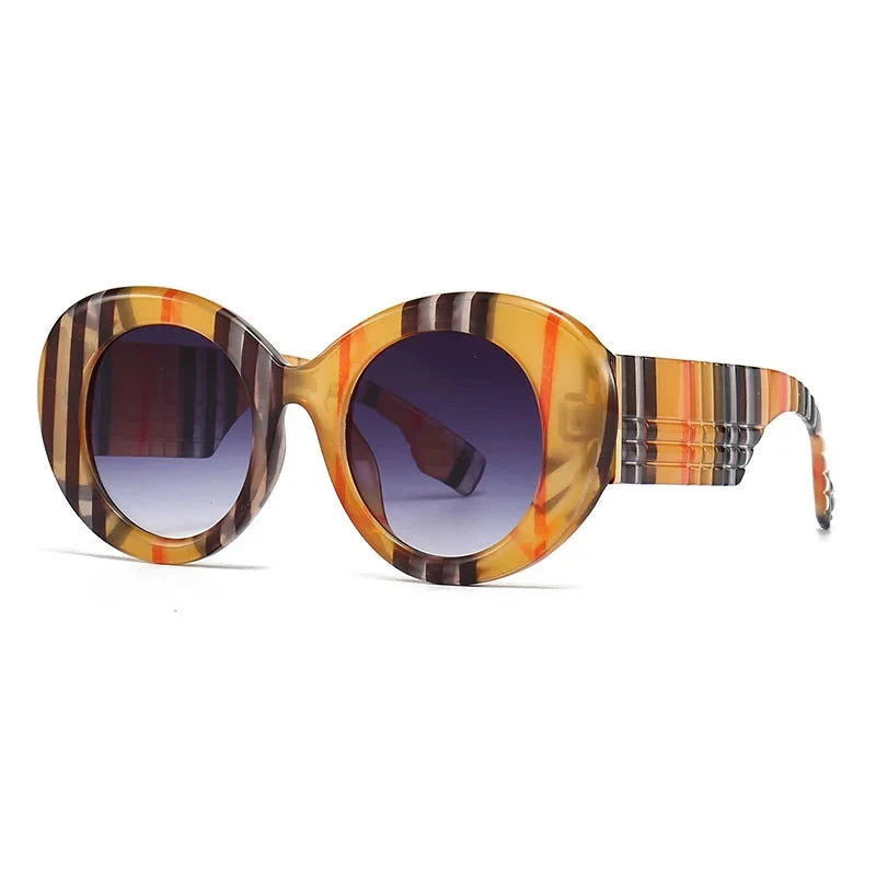 Fashion Colorful Stripes Sunglasses - ShopEbonyMonique