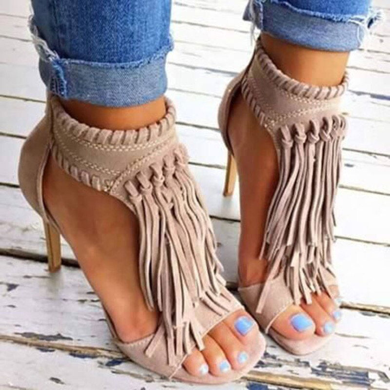 Fashion Fringe Sandals - ShopEbonyMonique