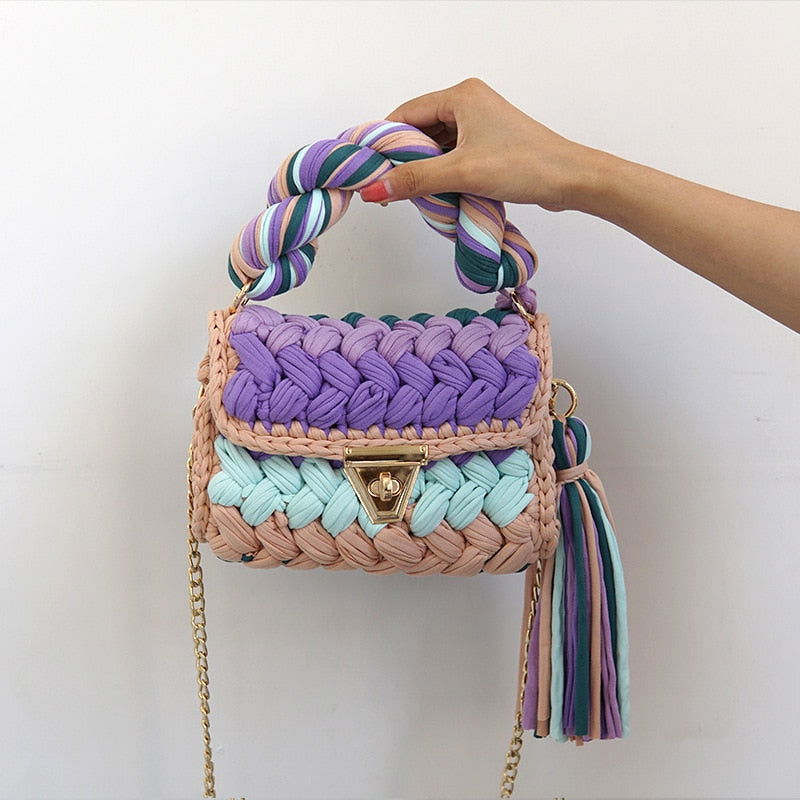Fashion Knitting Crossbody Bags - ShopEbonyMonique