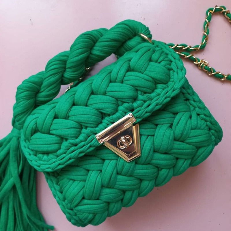 Fashion Knitting Crossbody Bags - ShopEbonyMonique