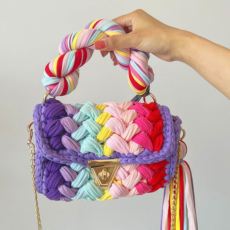 Fashion Knitting Crossbody Bags - ShopEbonyMonique