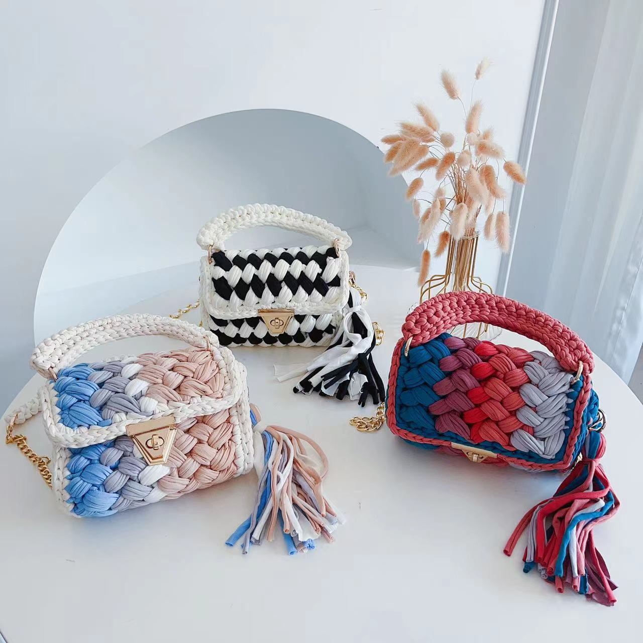 Fashion Knitting Crossbody Bags - ShopEbonyMonique