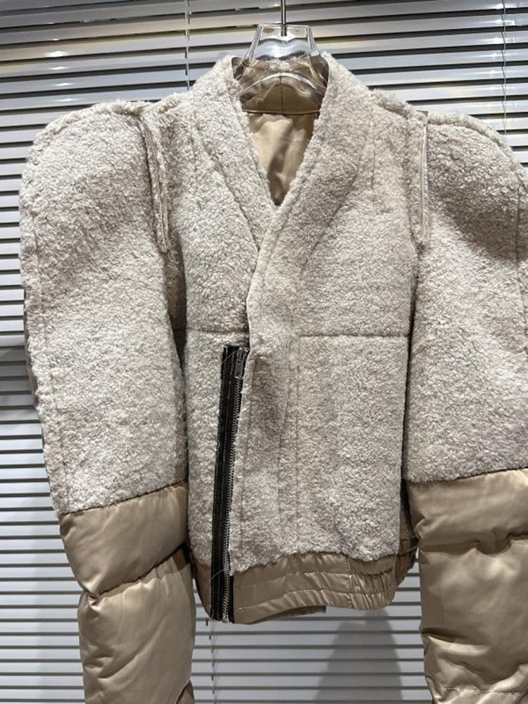 Fashion Patchwork Zipper Jacket - ShopEbonyMonique