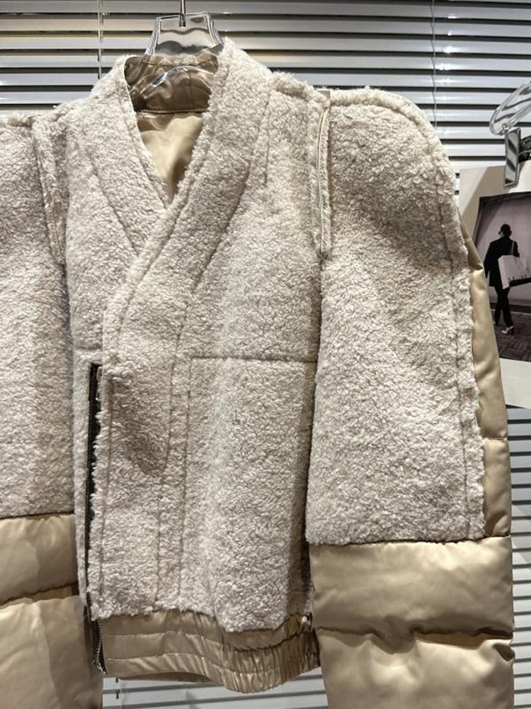 Fashion Patchwork Zipper Jacket - ShopEbonyMonique