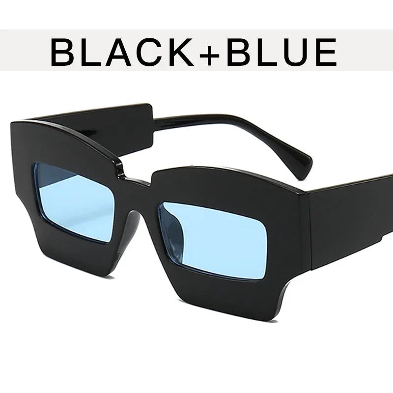 Fashion Square Wide Frame Sunglasses - ShopEbonyMonique