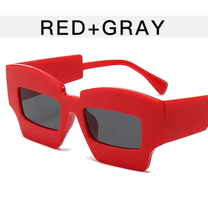 Fashion Square Wide Frame Sunglasses - ShopEbonyMonique