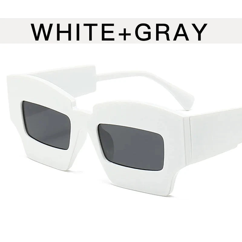 Fashion Square Wide Frame Sunglasses - ShopEbonyMonique