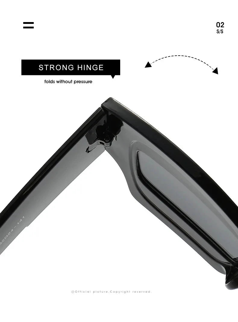 Fashion Square Wide Frame Sunglasses - ShopEbonyMonique