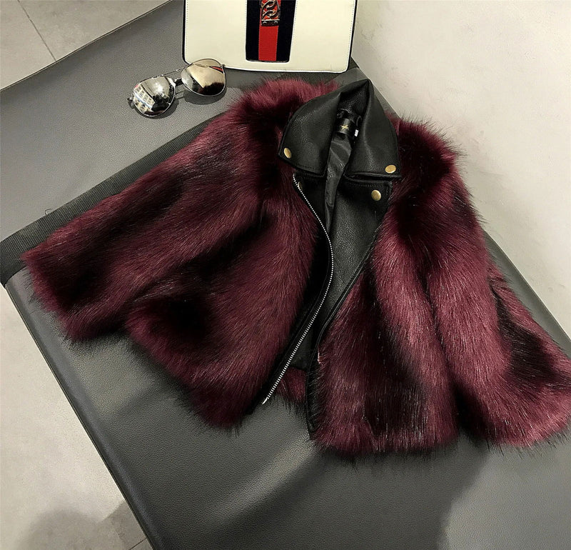 Faux Children Leather Coat - ShopEbonyMonique