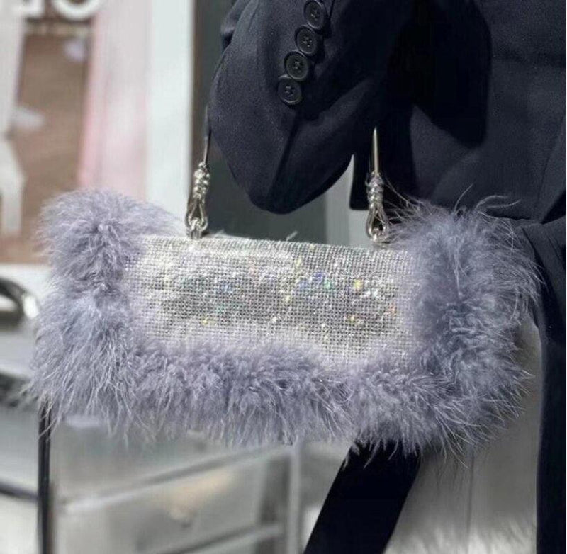 Feather Evening Clutch - ShopEbonyMonique