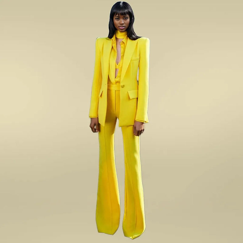 Flare Designer Suit Set - ShopEbonyMonique