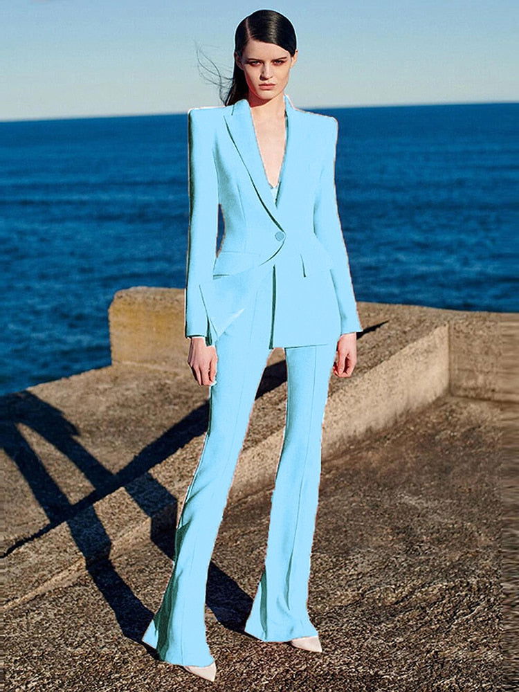 Flare Designer Suit Set - ShopEbonyMonique
