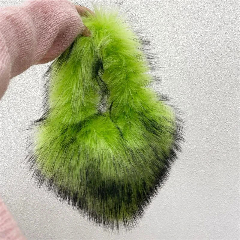 Fluffy Plush Winter Heart Handbags - ShopEbonyMonique