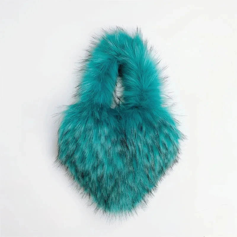 Fluffy Plush Winter Heart Handbags - ShopEbonyMonique