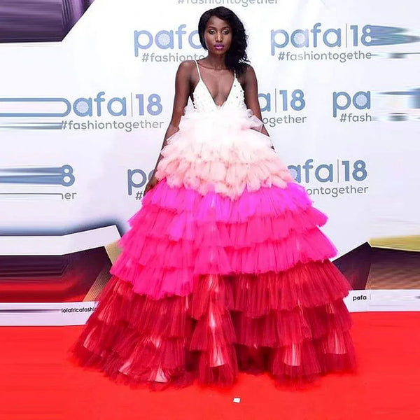 Fluffy Tiered Ruffled Maxi Skirt - ShopEbonyMonique