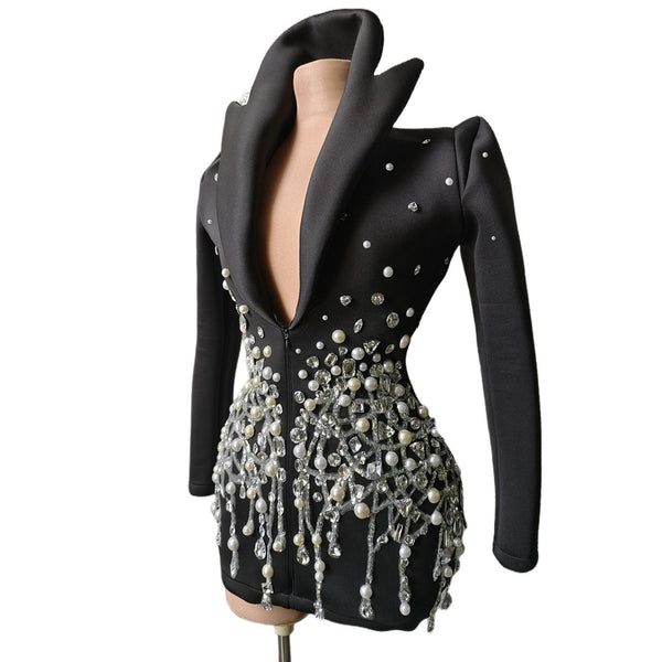 Glitter Pearl Jacket - ShopEbonyMonique