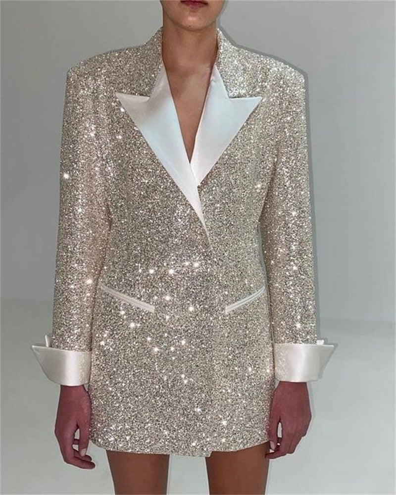 Glitter Sequin Women Blazer - ShopEbonyMonique