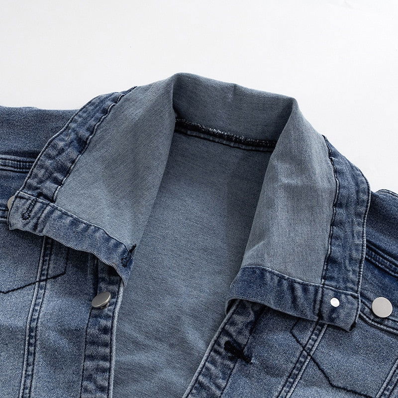 High Slit Denim Dress - ShopEbonyMonique