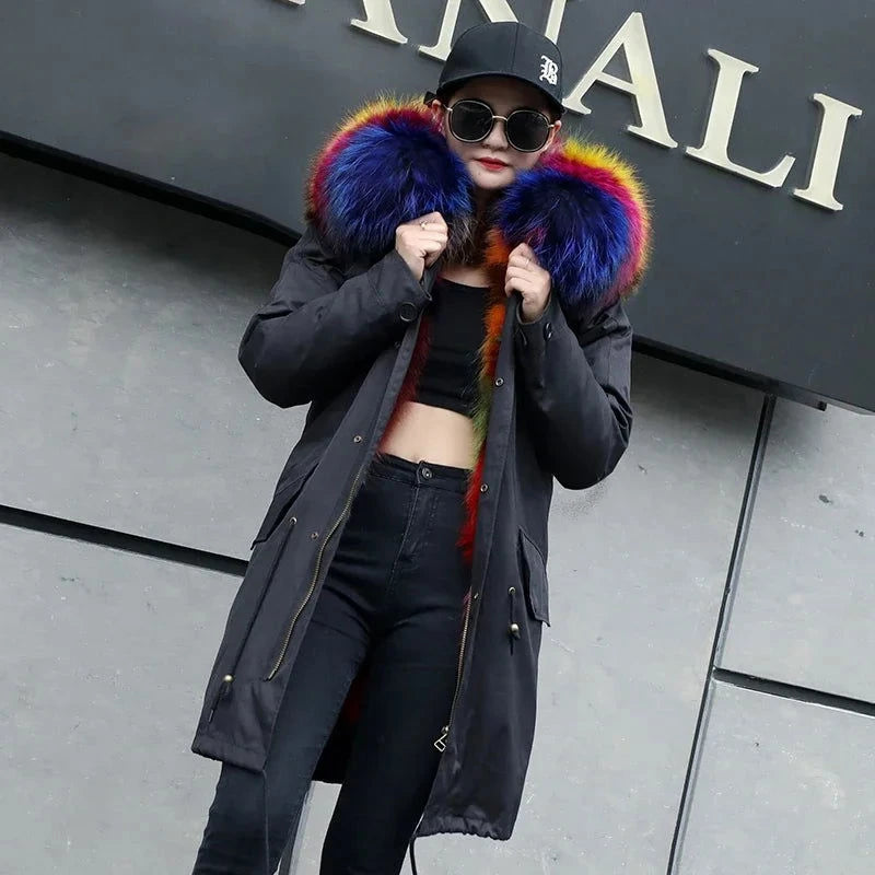 Hooded Rainbow Jacket - ShopEbonyMonique